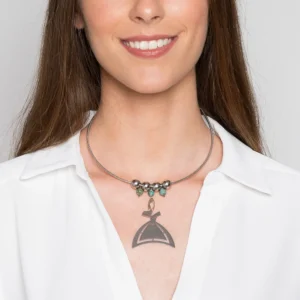 Gargantilla Piedras Naturales y Fallera Grande